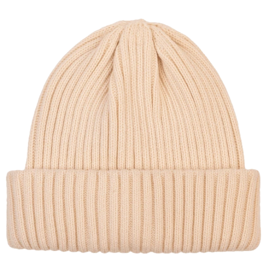 A merino pink beanie